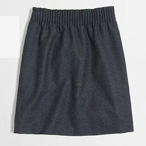 J. Crew Pleated mini skirt in herringbone